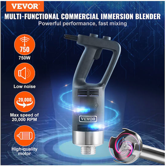 Vevor Commercial Hand Blender 750W with Shaft 508mm