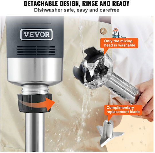 Vevor Commercial Hand Blender 750W with Shaft 304mm