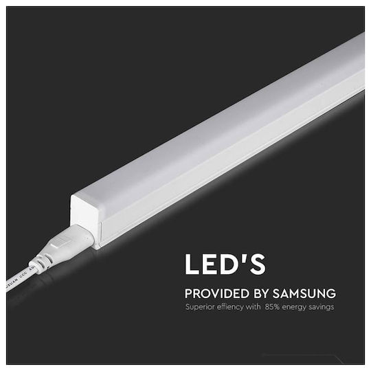 V-TAC Under-Cabinet LED Light 4W Cool White with Switch L30xD2.28xH3cm