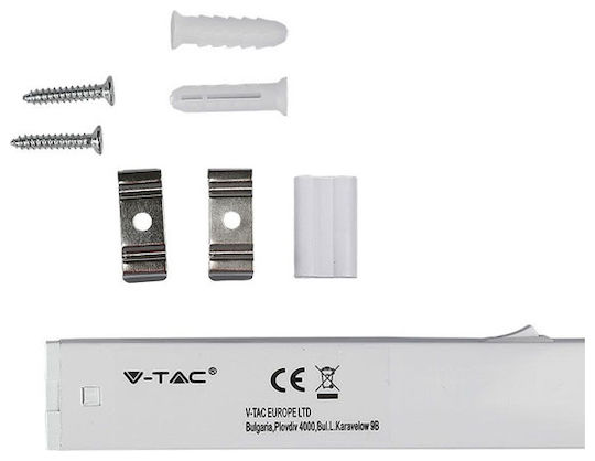 V-TAC Under-Cabinet LED Light 4W Cool White with Switch L30xD2.28xH3cm