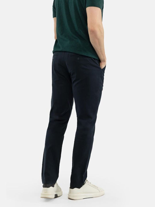 Volcano Pantaloni pentru bărbați Chino Elastice cu Croială Normală Dark Navy Blue