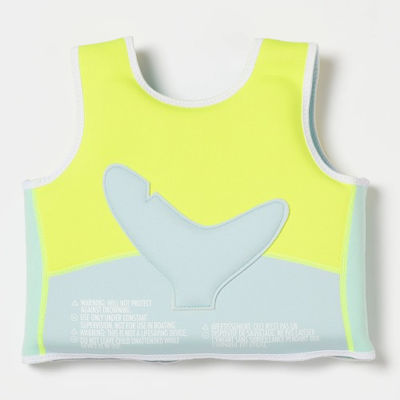 Sunnylife Vestă de Înot pentru Copii Galben The Sharkaqua Neon Yellow