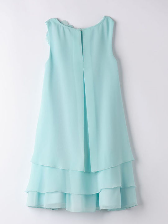 iDO Kids Dress Sleeveless Aquamarine