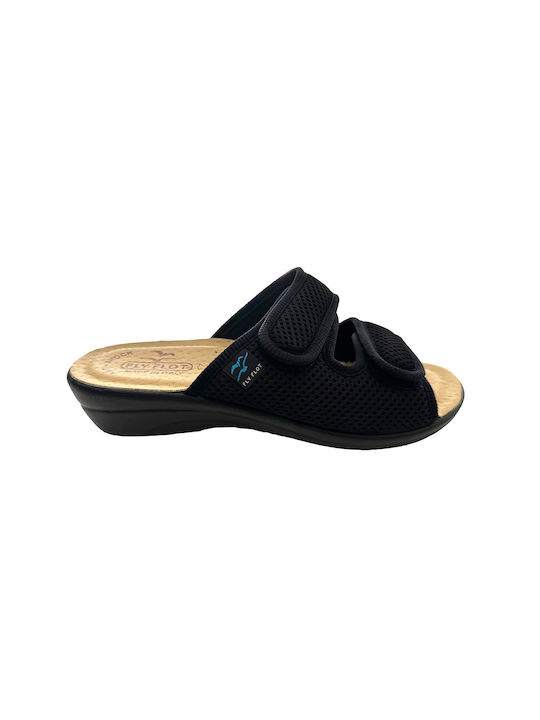 Fly Flot Women's Flat Sandals Anatomic in Black Color