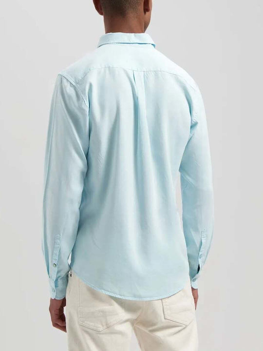 Dstrezzed Men's Shirt Long Sleeve Blue Glow