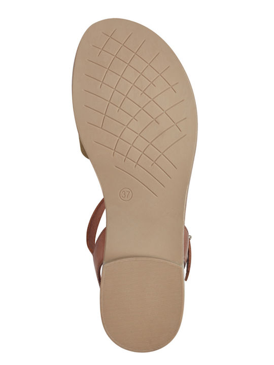 Flache Sandalen für Damen in Khaki Farbe