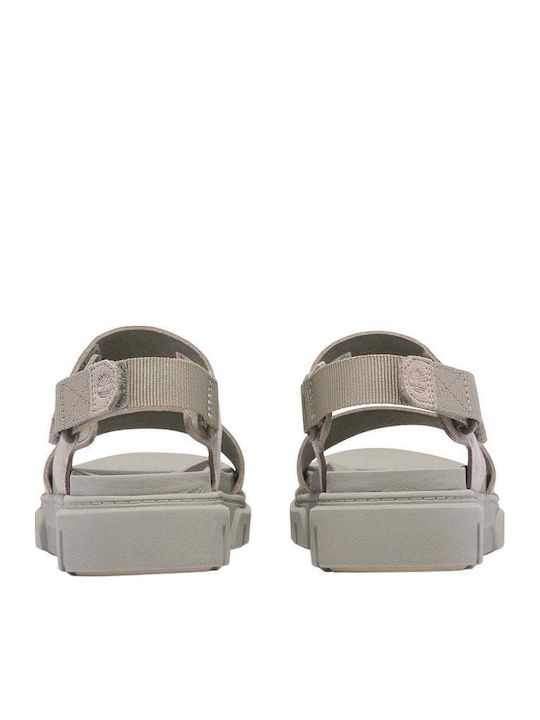 Greyfiled Sandal Δερμάτινα Γυναικεία Σανδάλια Μπεζ