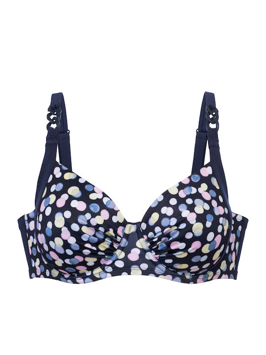 Women's Bikini Top Dorina Mesola Print Non-Padded Regular Fit Lycra Cup E