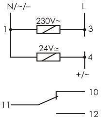 F&F Ρελέ 24V 8A PCU-511DUO