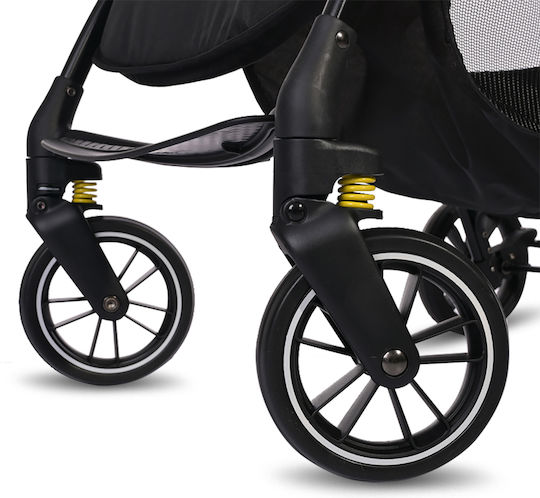 Lorelli Fresh Baby Stroller Suitable for Newborn Jasper Black 5.9kg
