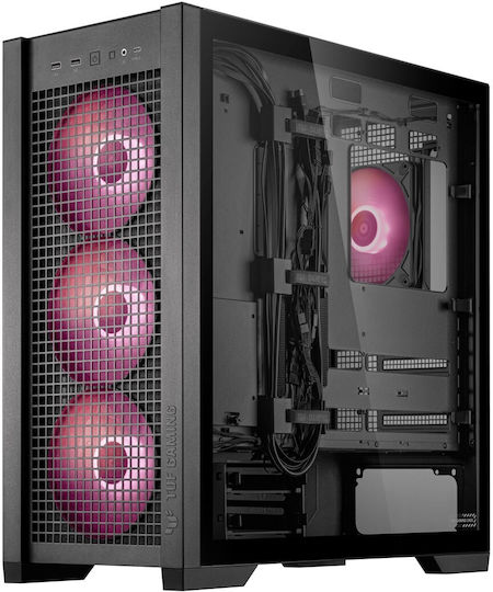 Asus TUF Gaming GT302 ARGB Midi-Turm Computergehäuse mit Seitenfenster Schwarz