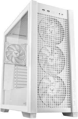 Asus TUF Gaming GT302 ARGB Midi Tower Computer Case with Window Panel White