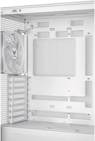 Asus TUF Gaming GT302 ARGB Midi Tower Computer Case with Side Window White