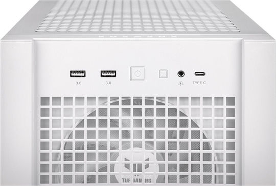 Asus TUF Gaming GT302 ARGB Midi Tower Computer Case with Side Window White