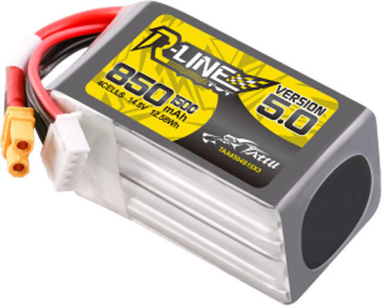 Tattu R-Line V5 Μπαταρία Li-Po 14.8V 850mAh 150C 4S XT30 για Drone