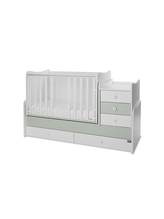 Lorelli Polymorphe Cabrio Wiege Maxi Plus Weiß/Milchgrün mit Matratze