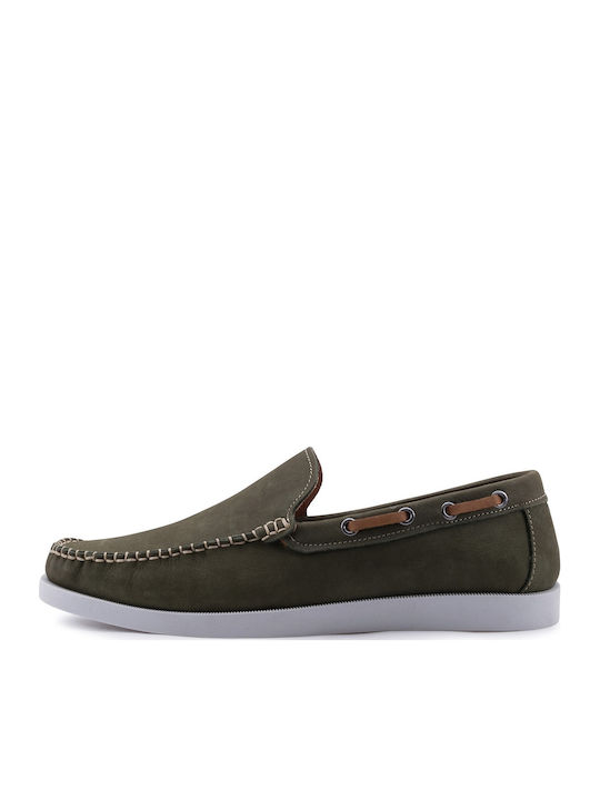 Men's Leather Loafers Green