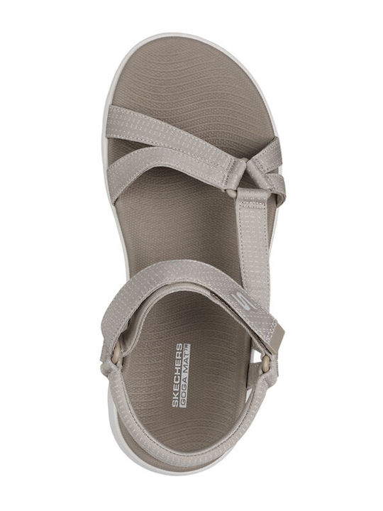 Skechers Frauen Flip Flops in Beige Farbe