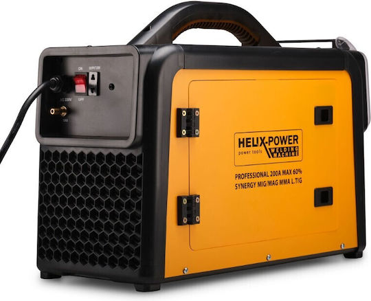 Helix Welding Machine MIG / MAG / TIG with Maximum Welding Current 200A and Duty Cycle 60%