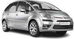 Set of Front and Rear Mats 4pcs for Citroen C4 Picasso 2006-2013 Black