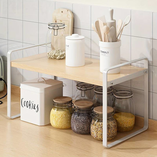 Tabletop Metal Base 30.7x20x18cm White