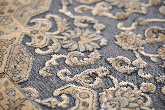 Klonaras Farashe 1182/497220 Teppich Rechteckig Synthetisch,Polyester/Cotton/Leather Beige