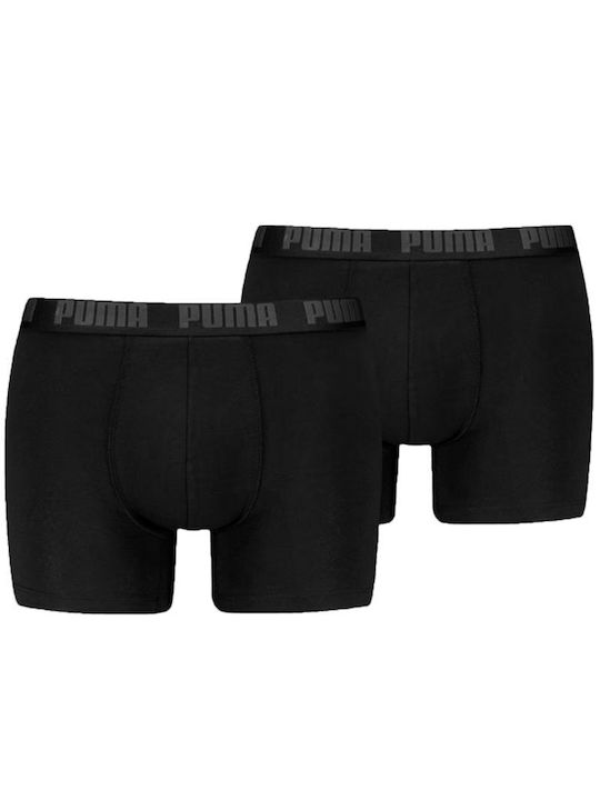 Puma Basic Boxeri pentru bărbați Negre 2Pachet