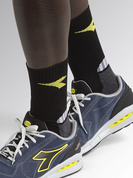 Diadora Αθλητικές Κάλτσες Μαύρες 1 Ζεύγος