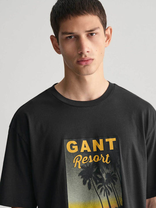 Gant T-shirt BLACK