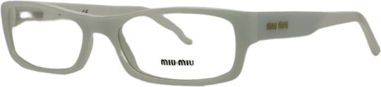 Miu Miu Γυναικείος Κοκκάλινος Σκελετός Λευκός MU 17FV 7SO1O1
