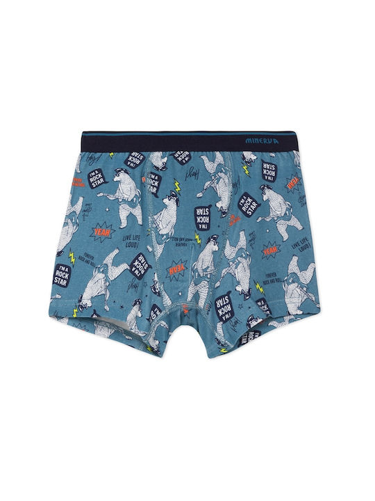 Minerva Rock Kids Boxers Set Black-Blue 2pcs