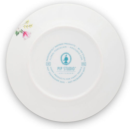 PiP Studio Blushing Birds Πιάτο Γλυκού από Πορσελάνη v με Διάμετρο 21cm