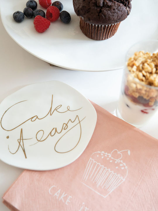 Raeder Cake It Easy Чиния Пустинята от Порцелан Бял с Диаметър 14см