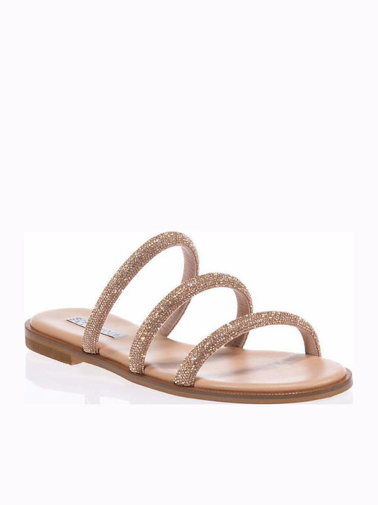 Sofia Manta Sm813 Peach Sandals Strass
