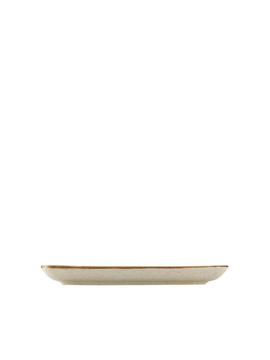 Max Home Mood P02 Πιάτο Ρηχό Τετράγωνο από Πορσελάνη Cinnamon 25x25cm