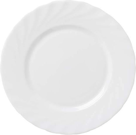 Luminarc Trianon Plate Desert Glass White with Diameter 19.5cm