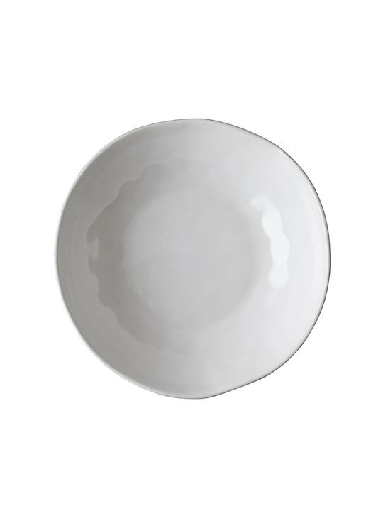 Laura Ashley Artisan Πιάτο Βαθύ από Πορσελάνη Λευκό με Διάμετρο 22cm