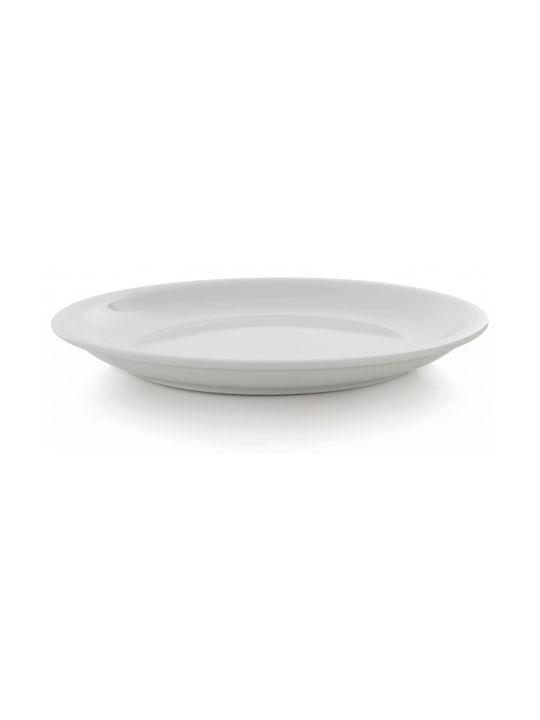 GTSA Plate Desert made of Porcelain White with Diameter 16.5cm