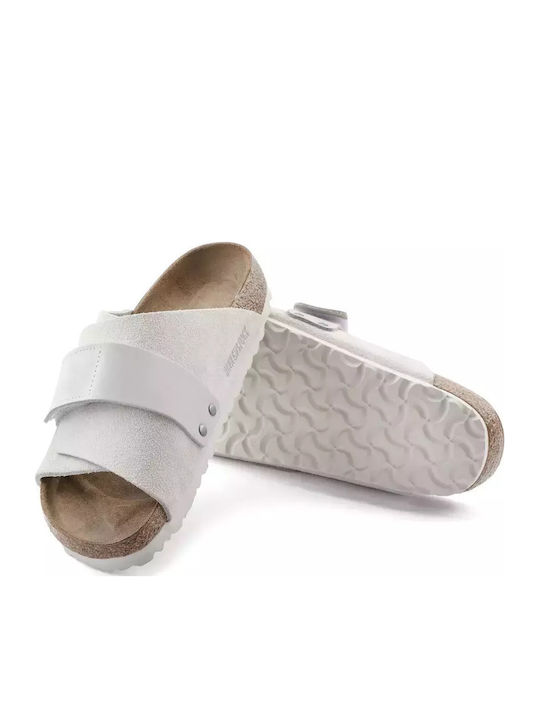 Kyoto Sandale Casual Damă Anatomici Albe Fit Îngustă
