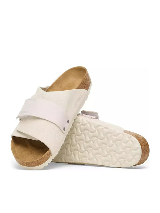 Kyoto Sandale Casual Damă Anatomici Albe Fit Îngustă