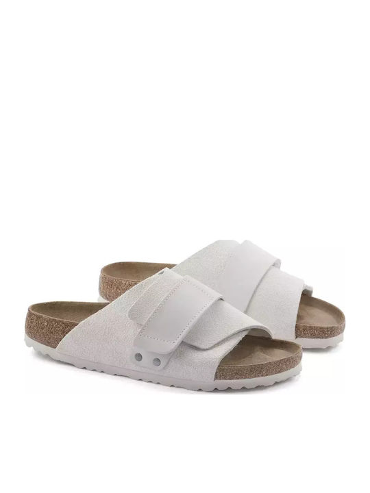 Kyoto Sandale Casual Damă Anatomici Albe Fit Îngustă