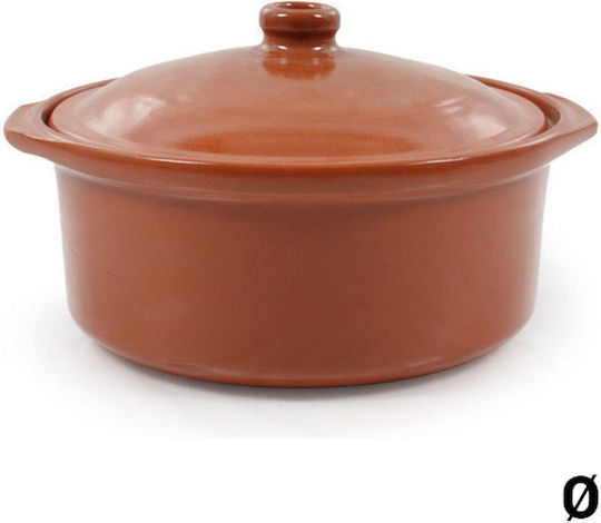 Soler Hispania Rotund Vas de Gătit Rezistent la Căldură Ceramică cu Capac 28x28cm 1buc