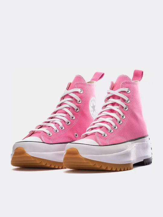 Run Star Hike Platform Γυναικεία Μποτάκια Ροζ