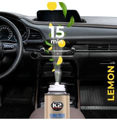 K2 Klima Fresh Σπρέι Καθαρισμού για Air Condition Αυτοκινήτου με Άρωμα Λεμόνι 150ml