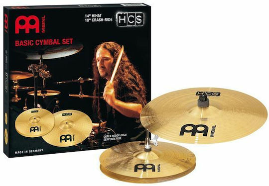 Meinl Cymbals' Set HCS Basic Cymbal (14" Hi-Hat, 18" Crash/Ride)