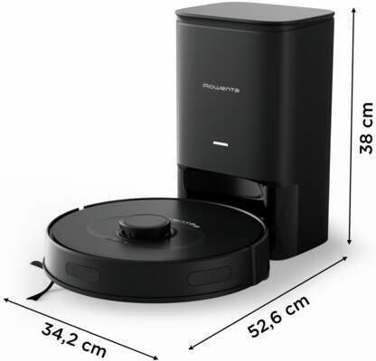 Rowenta X-Plorer Serie 75 S+ Прахосмукачка Робот с Лазерно Картографиране и Всмукателна Мощност 2700Pa Черна