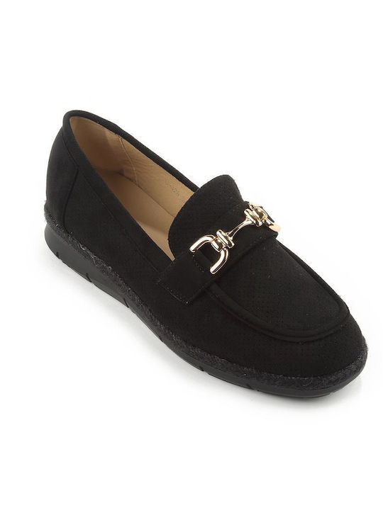 Fshoes Women's Loafers in Black Color