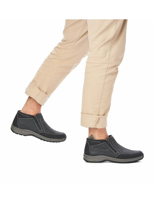 Men's Synthetic Leather Casual Shoes Black