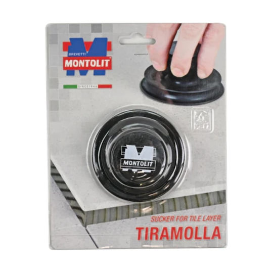 Montolit Μονή Βεντούζα Διαμέτρου 80mm με Ικανότητα Συγκράτησης 20kg