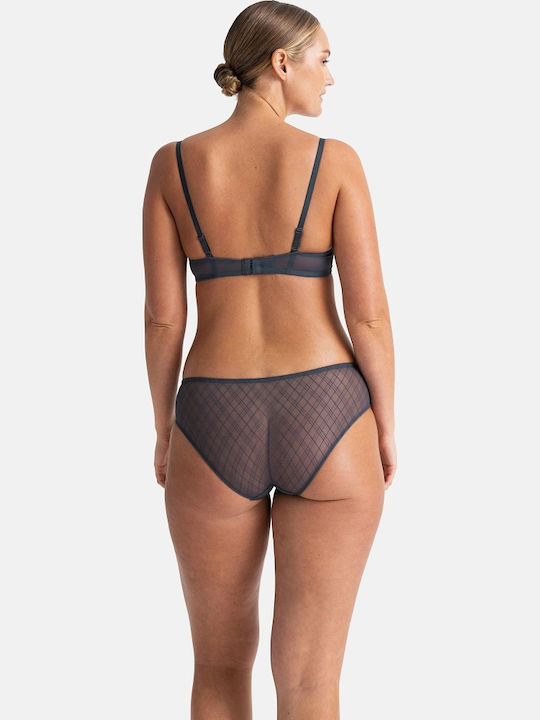 Γυναικεία Slip 2Pack με Δαντέλα Grey/beige